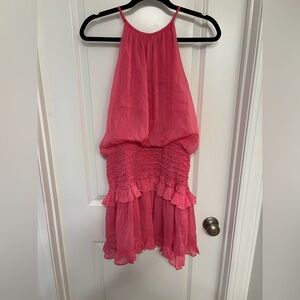 Chic Pink Halter Dress